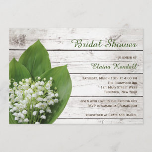 Convites Lily do conselho de celeiro do Chá de panela do Va