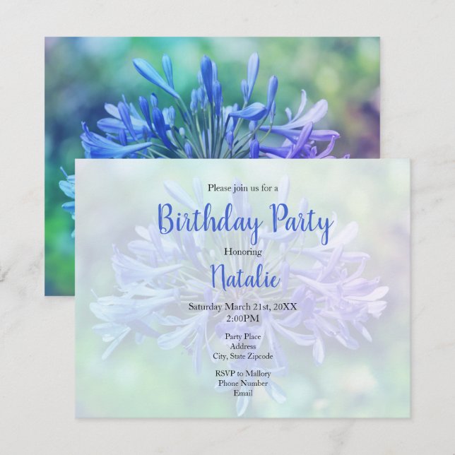 Convites Lily do Nilo (Frente/Verso)