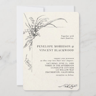 Convites Lily-of-the-Valley Wedding Invitation
