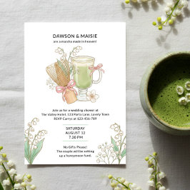 Convites Lily of Valley Matcha Feito no Céu Chuveiro de Cas