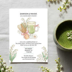 Convites Lily of Valley Matcha Feito no Céu Chuveiro de Cas