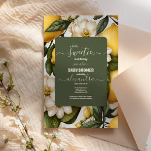 Convites Limão-Chá de fraldas Limão-de-sol-limonada Citrus