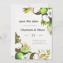 Convites Limão de coco salvar a data