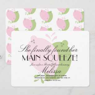 Convites Limão de limonada rosa moderno