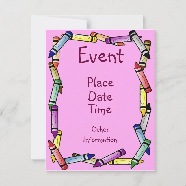 Convites Limite de Crayon (Frente)