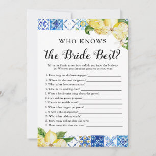 Convites Limões Azulejos Azuis Que Conhecem O Melhor Jogo D