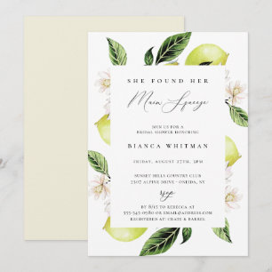 Convites Limões Botânicos - Chá de panela de compressão