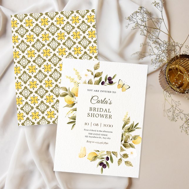 Convites Limões botânicos, ramal floral (Criador carregado)