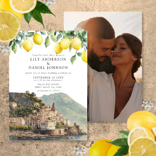 Convites Limões da Costa de Amalfi Itália Foto Casamento