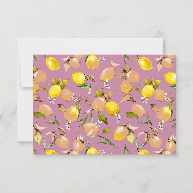Convites Limões de aquarelas 25 (Frente)