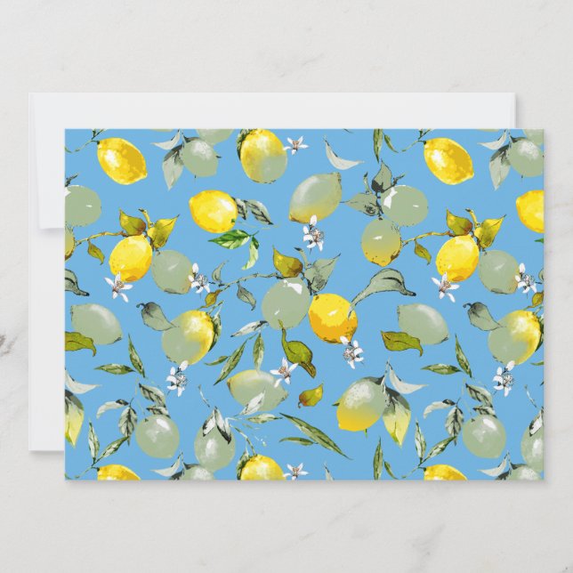 Convites Limões de aquarelas 27 (Frente)
