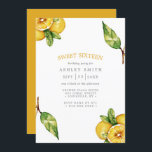 Convites Limões de Aquarelas Citrus Modern Sweet 16<br><div class="desc">Watercolor Lemons Citrus Modern Sweet 16 Convite</div>