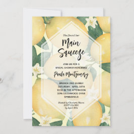 Convites Limões de compressão principais e Chá de panela ve