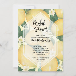 Convites Limões e Chá de panela verde