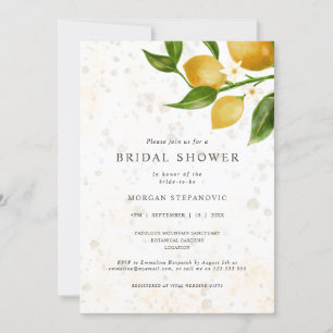 Convites Limões e chás de panela de flores de limão