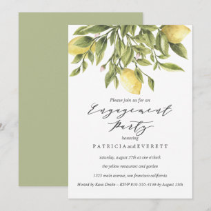 Convites Limões e Festa de noivado de Casamento Foliar v2