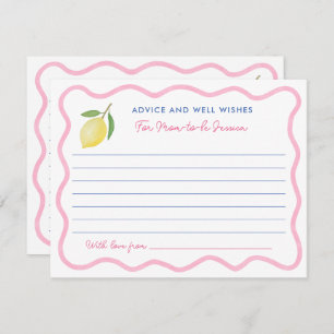 Convites Limões Rosa Meninos Aconselham Bem Desejos Para Ca