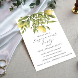 Convites Limões Verdes e Festa de noivado de Casamento Foli