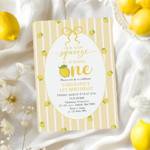 Convites Limon Amarelo Nosso Esmagamento 1º Aniversário