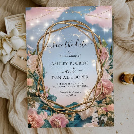 Convites Linda Arte Nouveau Pensava Salvar A Data