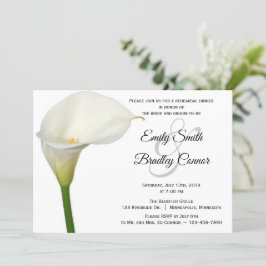 Convites Linda Calla Branca Lily Janto de Ensaio Floral