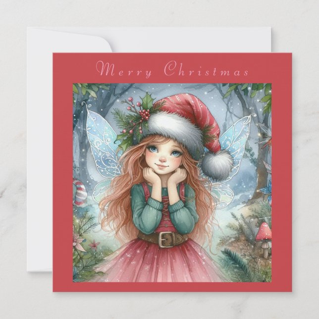 Convites Linda Fada Feliz Natal (Frente)