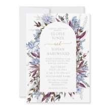 Linda Flor Silvestre roxa azul