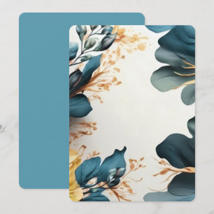 Convites Linda floral em aquarela