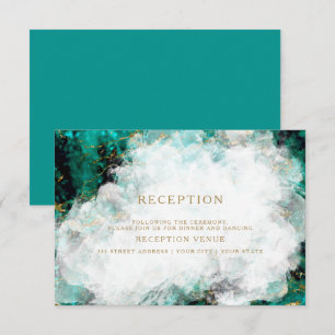 Convites Linda Geoda de Turquesa e Cristal