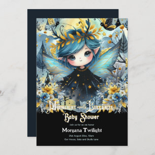 Convites Lindas-lábias-lua Gótica Chá de fraldas