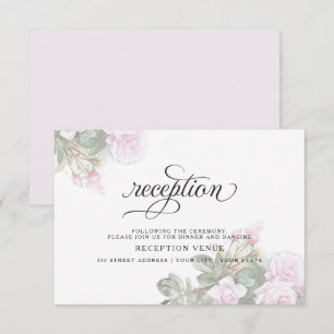 Convites Lindas Rosas Pintadas Rosa, Pés-Pés-Descalços