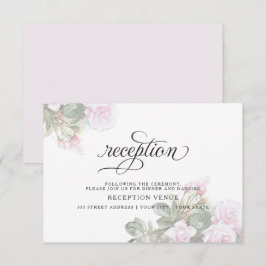 Convites Lindas Rosas Rosa Pintadas DescalçosBride™