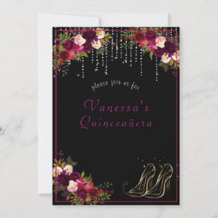 Convites Lindas Rosas Vermelhas Saltando Estrelas Salto Alt