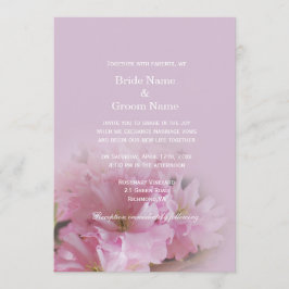 Convites Lindo casamento de primavera com flor de cerejeira
