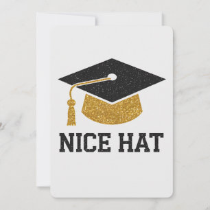 Convites Lindo Chapéu Graduação Ensino Médio Faculdade Univ