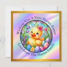 Lindo Pintinho de Páscoa, Flores e Ovos Coloridos