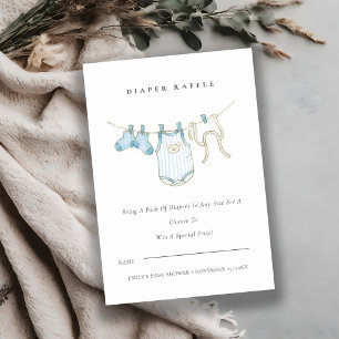 Convites Lindo varal de fraldas de roupa azul Churrasco de 