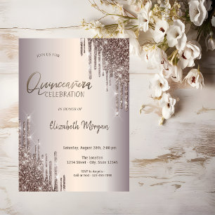 Convites Lindos Pingos de Brilho Quinceañera