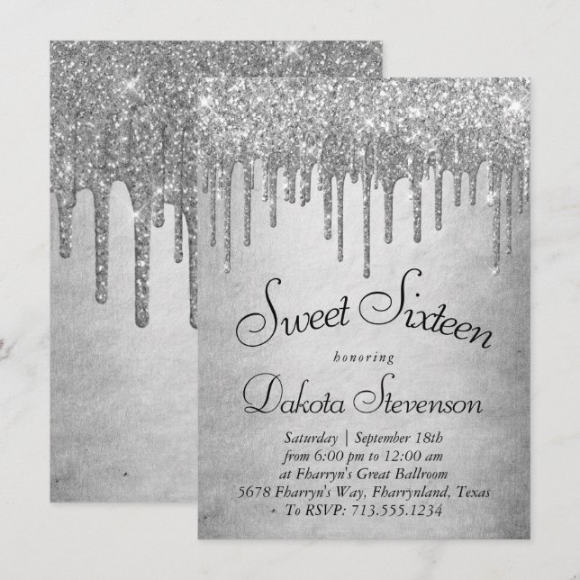 Convites Lingando Largura | Platinum Sweet Sessenta (Frente/Verso)
