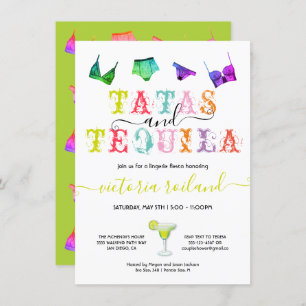 Convites Lingerie de Tatas e Tequila