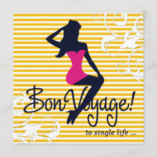 Convites Lingerie de Tema Náutico da Silhueta de Bomba 311