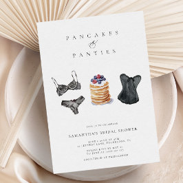 Convites Lingerie moderna de Panquecas e Panquecas