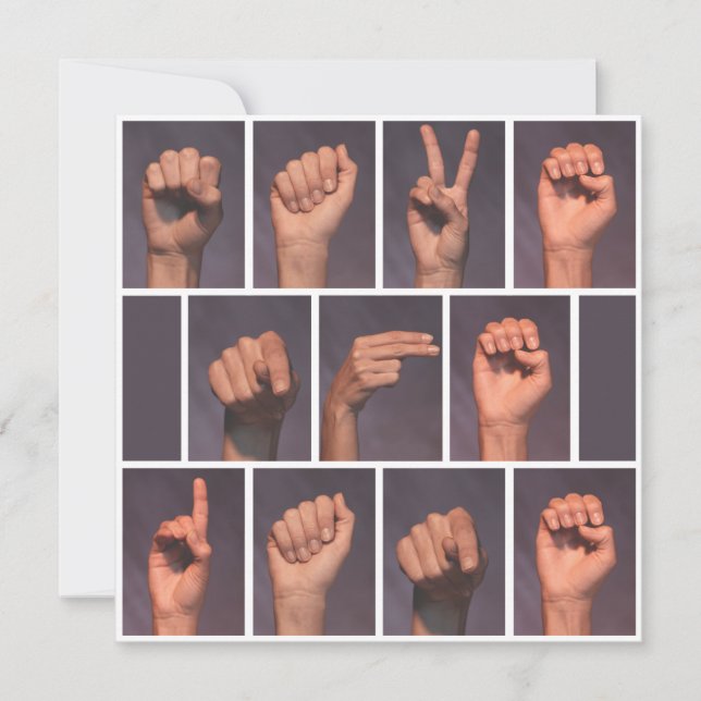 Convites Língua de Sinais Salve a Data (Frente)