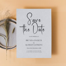 Linha de Cinza Leve Simples Script Preto Salvar A 