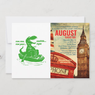 Convites Linha de linha de linha - Escolher cor de plano de