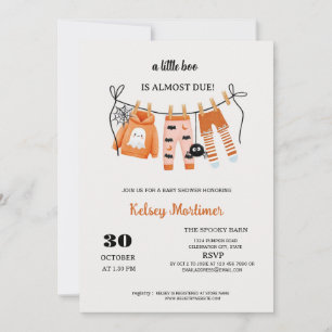 Convites Linha de Roupas um Chuvinha de Halloween Baby Show