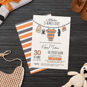 Convites Linha De Roupas Um Pequeno Boo Halloween Neutro