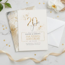 Linha Dourada Floral 20º Aniversário ID1169