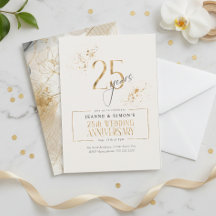 Linha Dourada Floral 25º Aniversário ID1169