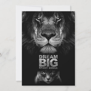 Convites Lion Dream BIG Start Small